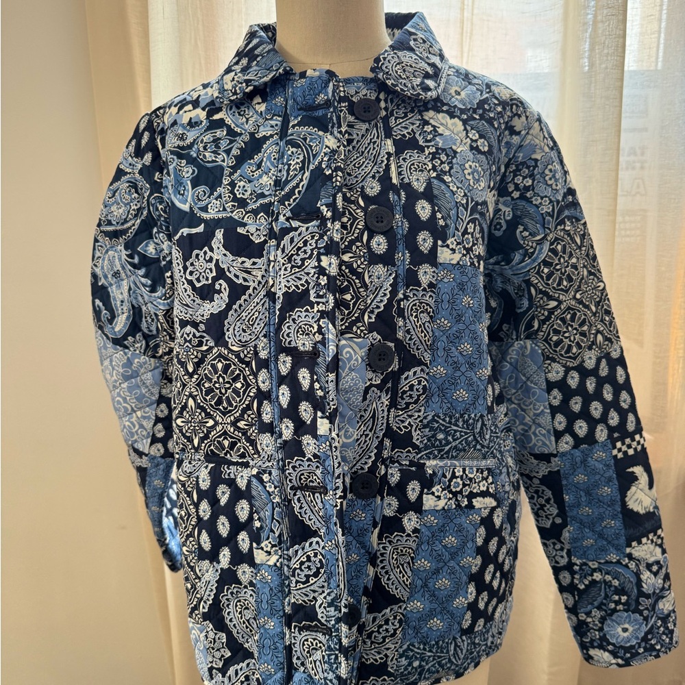 Vera Bradley  Blue Paisley Jacket
